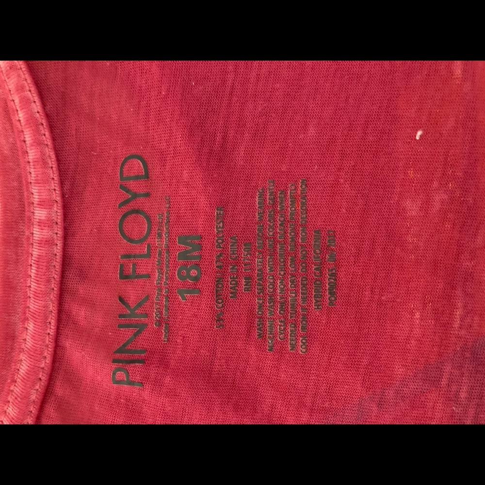 Pink Floyd baby girl T 18m